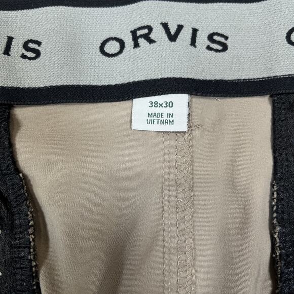 Orvis Men’s Tan 6 Pocket Nylon‎ Pants 38x30 - Picture 6 of 7